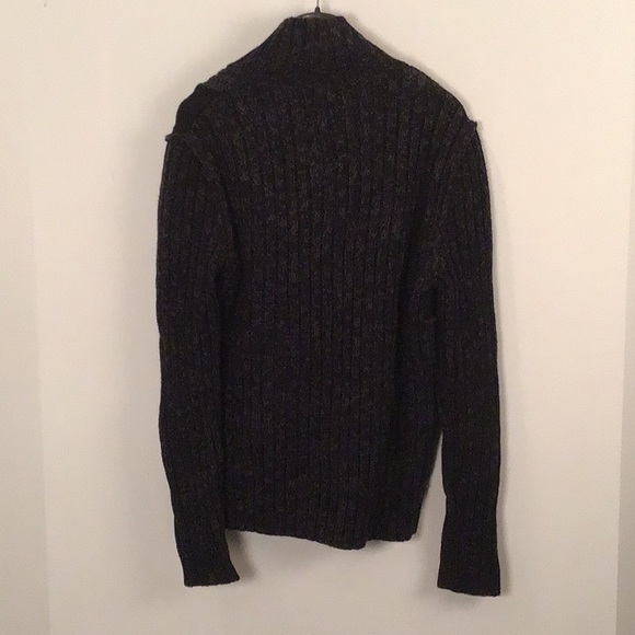 NWT Project Raw patchwork button up sweater. Charcoal grey & dark brown. Size L - Picture 5 of 5